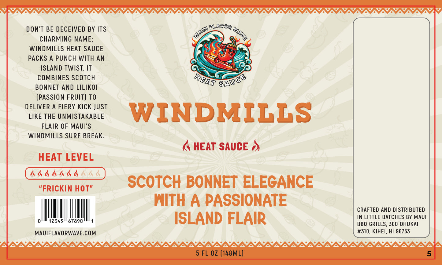 Windmills - Scotch Bonnet Elegance with Island Flair