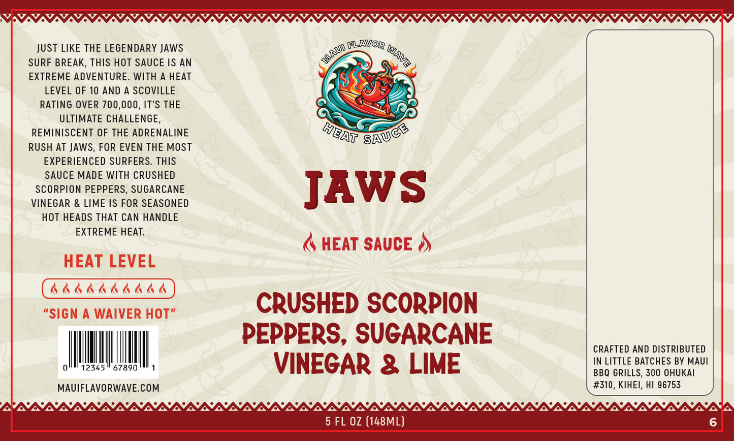 Jaws - Crushed Scorpion Peppers - A Taste of Extreme Maui