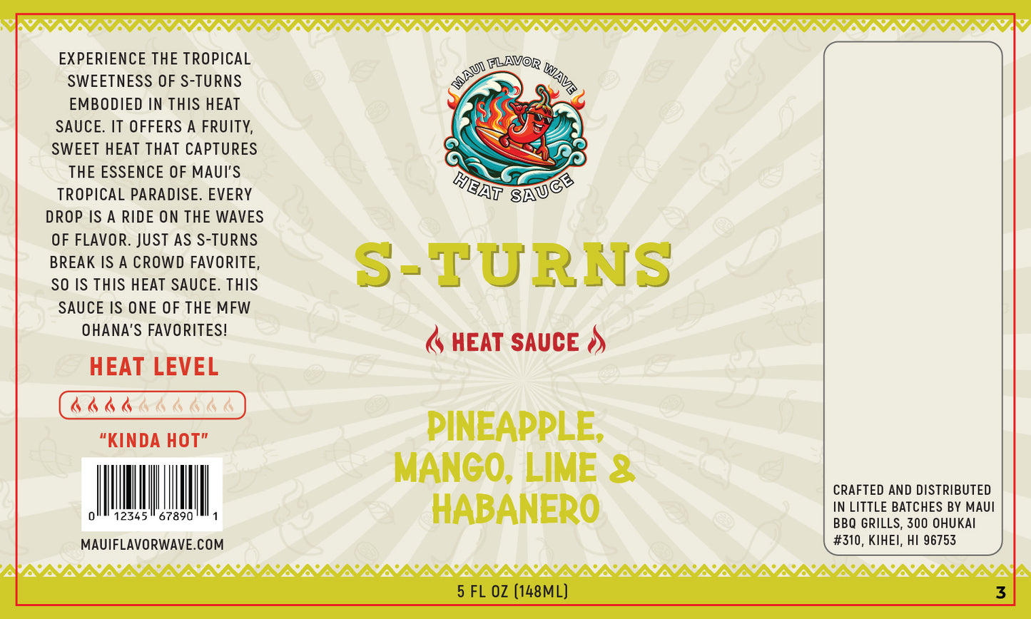 S-Turns - Tropical Sweet Heat with Habanero Pineapple Mango & Lime